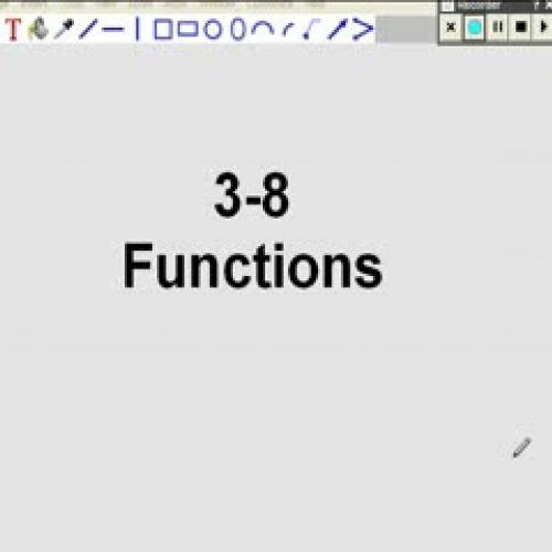 3-8 Functions...