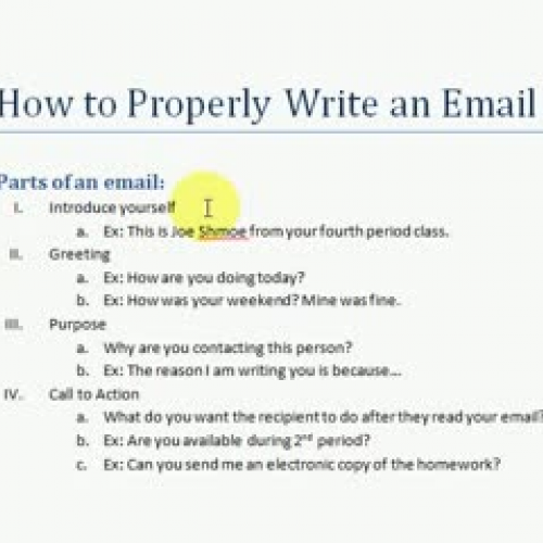 Parts of an Email