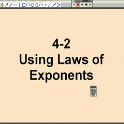 4-2 Using laws of Exponents