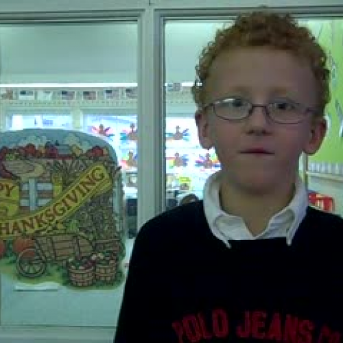 First Graders Give Thanks