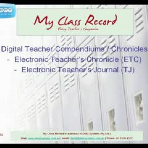 The philosophy of My Class Record