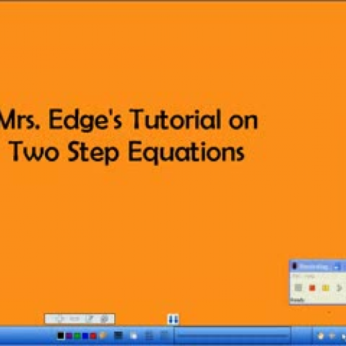 Multi-step Equations Tutorial