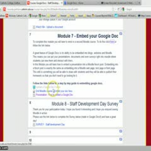 How to embed a Google Doc into Moodle