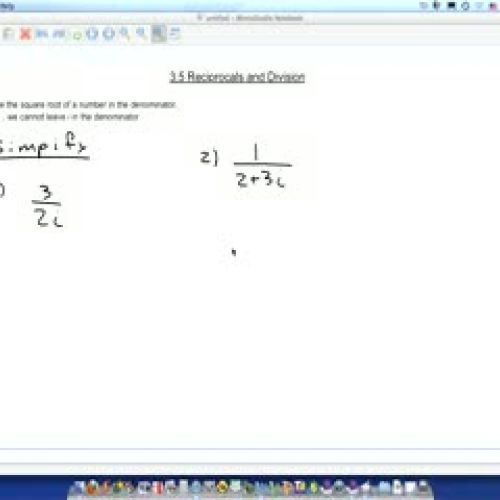 3.5 Divison with Complex Numbers