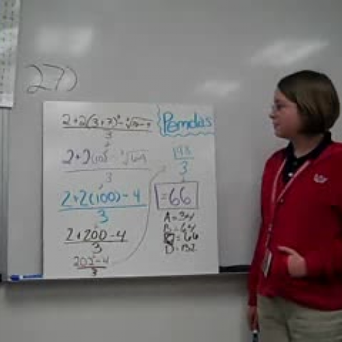 8th Grade Answer to Math Problem #27