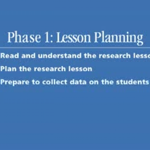 DSC - Lesson Study Overview: Phase 1, from Le