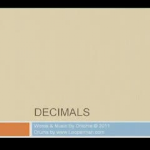 Original Math Song (Decimals)