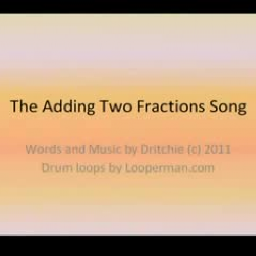 Original Math Song (Fractions)