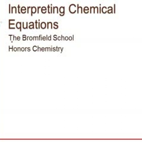 Interpreting Chemical Equations
