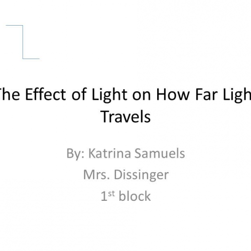 The Effect of Light On How Far Light Travels