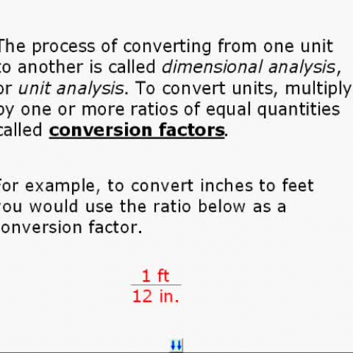 Dimension Analysis