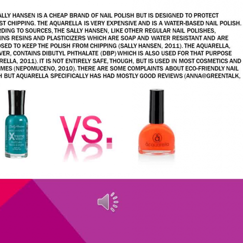 The Effect of Type of Nail Polish on Chipping