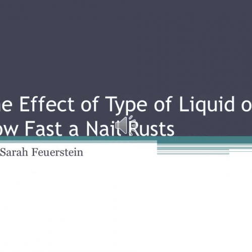 The Effect of Type of Liquid on How Fast a Na