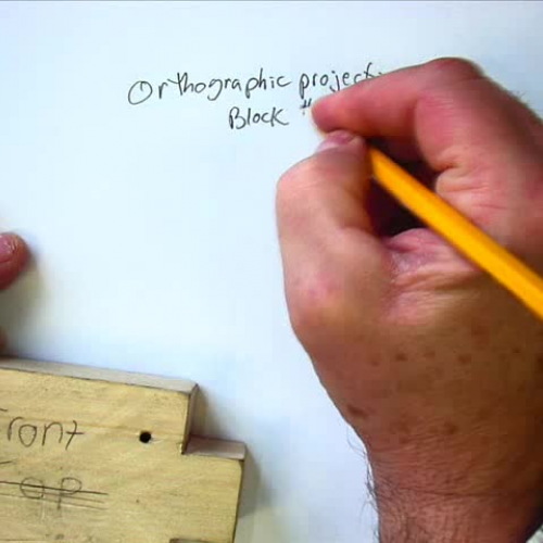 Sketching orthographics - block 1
