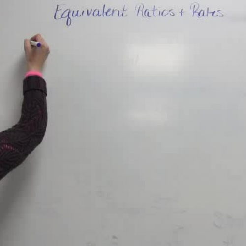 6-3 Equivalent Ratios and Rates