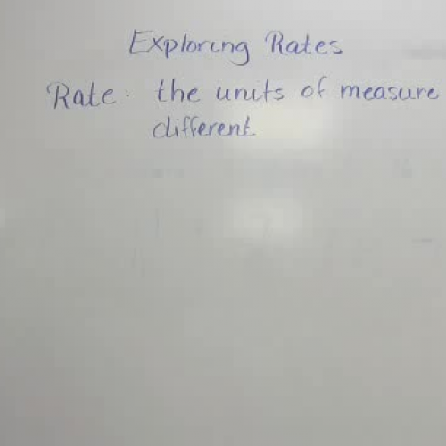 6-2 Exploring Rates