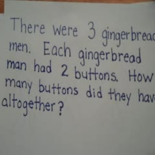 Ian Gingerbread Men Math problem