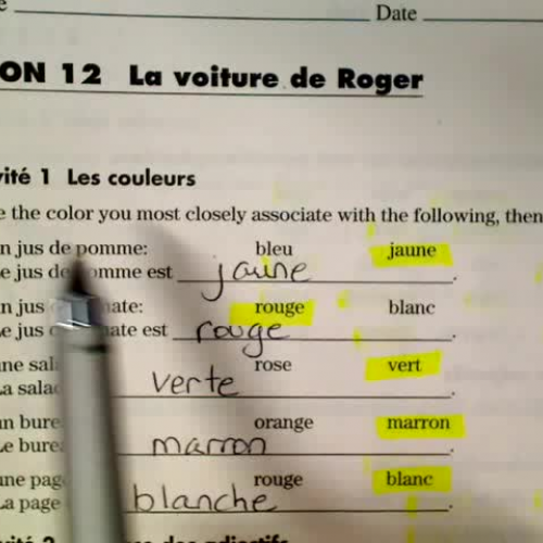 DFN Lesson 12 Activite pour Tous Workbook