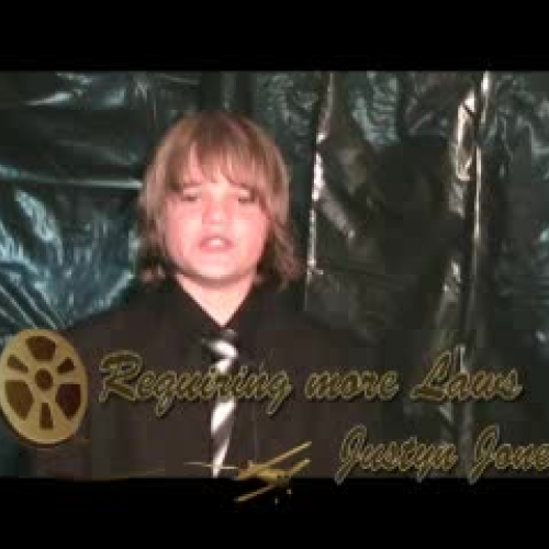 Justyn Jones - Requiring More Laws