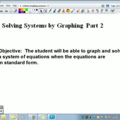 U6WS2 Solving Systems by Graphing