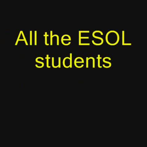 ESOL ACCESS Rap Video