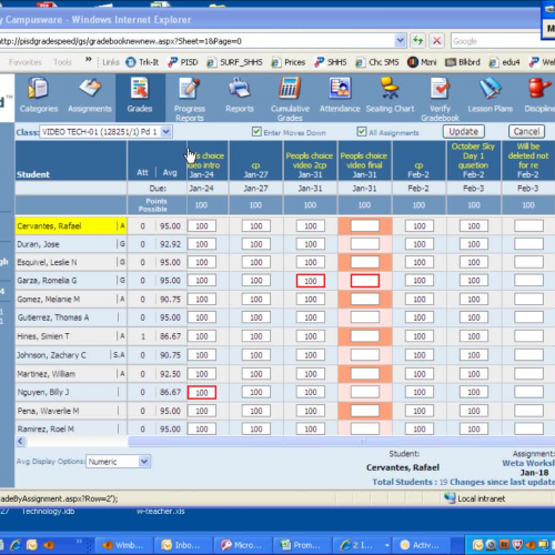 Importing Grades into Gradspeed