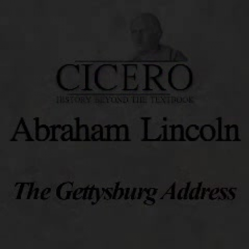 Abraham Lincoln Reads The Gettysburg Address