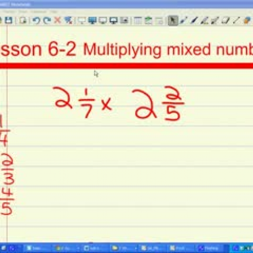 lesson 6-2 multiplying mixed numbers