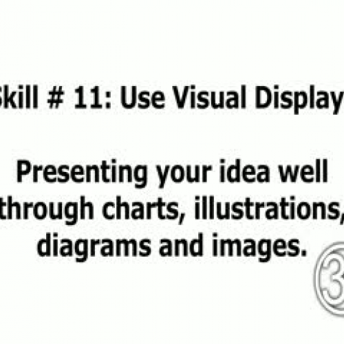Skill 11: Use Visual Displays