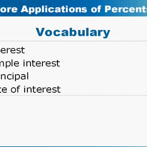 6.7 Simple Interest