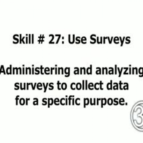 Skill 27: Use Surveys