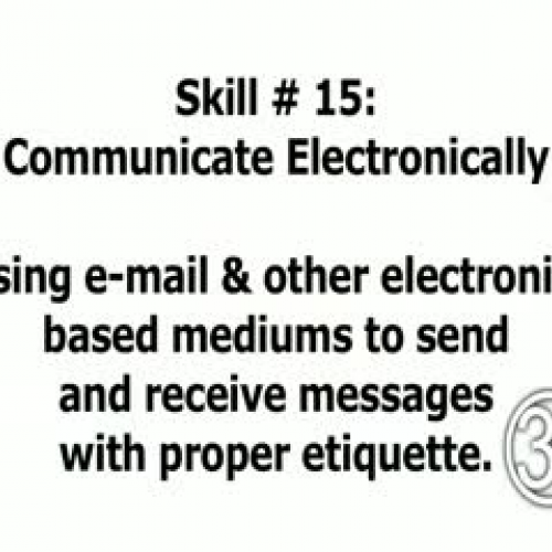 Skill 15: Master Online Communications