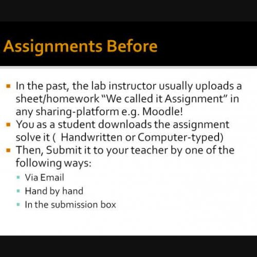 Assignments in Bb
