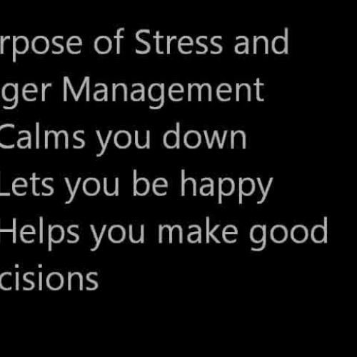Stress and Anger Management