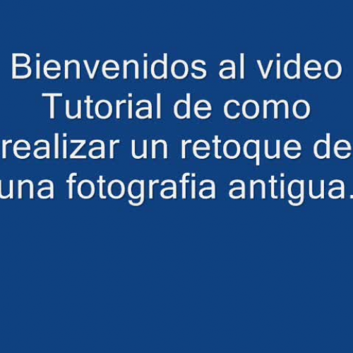 Tutorial retoque a foto vieja con Photoshop