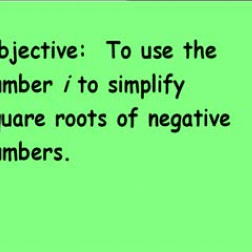 6-7 The Imaginary Number i