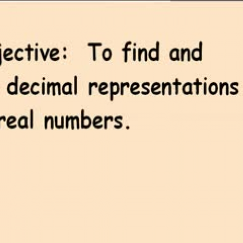 6-6 Rational and Irrational Numbers