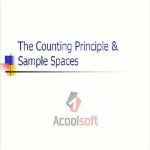Counting Principle &amp; Sample Spaces