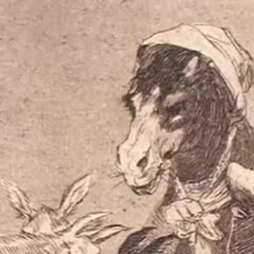 Goya's Caprichos: #37 - Might not the pupil k