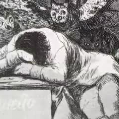 Goya's Caprichos: #43-The sleep of reason pro