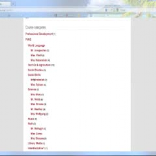 Creating a New Course in Moodle