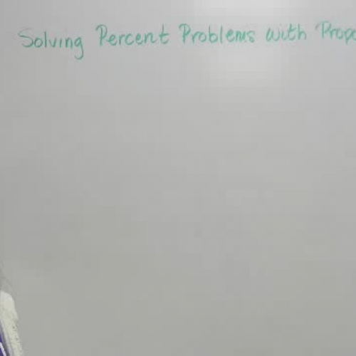 8-6 Solving Percents with Proportions