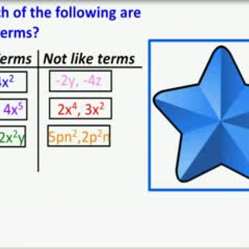 Combining Like Terms