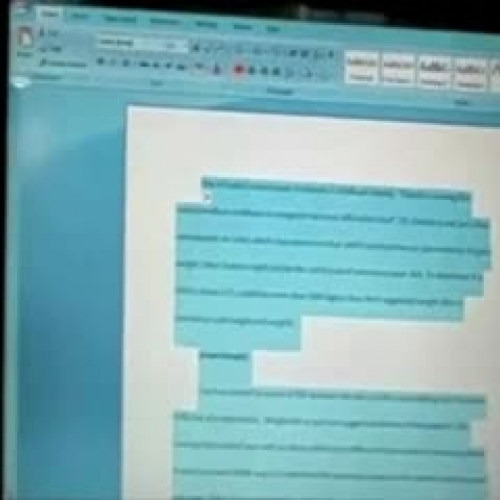 Using CO:Writer to read a paper aloud