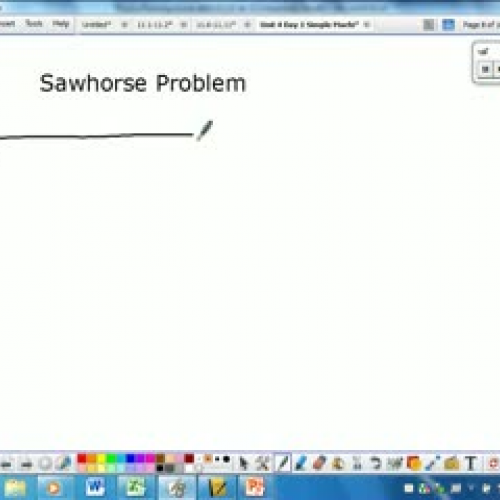 Sawhorse Problem