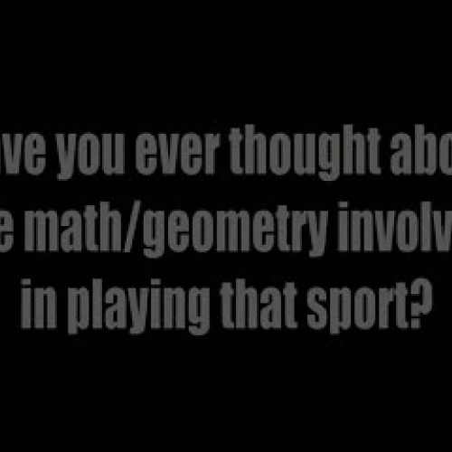 Sports and Geometry