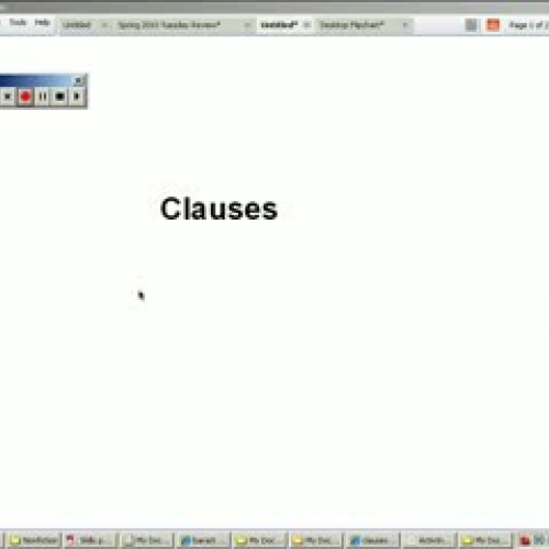 Clauses introduction