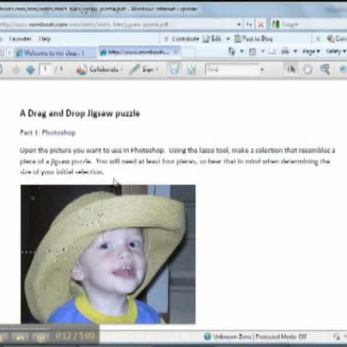 Drag and drop puzzle