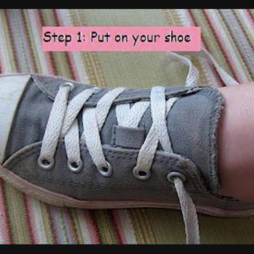 How to tie your shoes