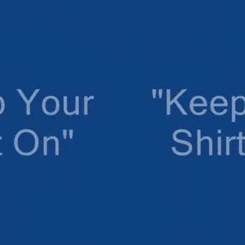 Keep Your Shirt On
